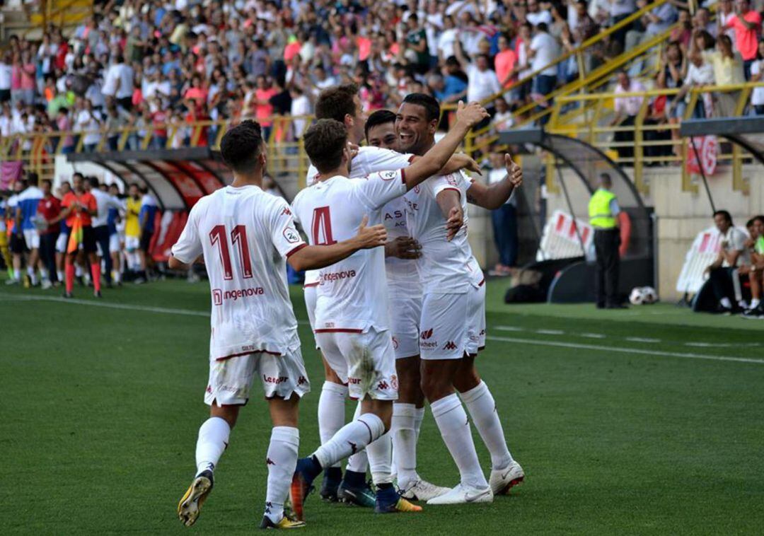 Aridane celebra el último gol de la Cultural