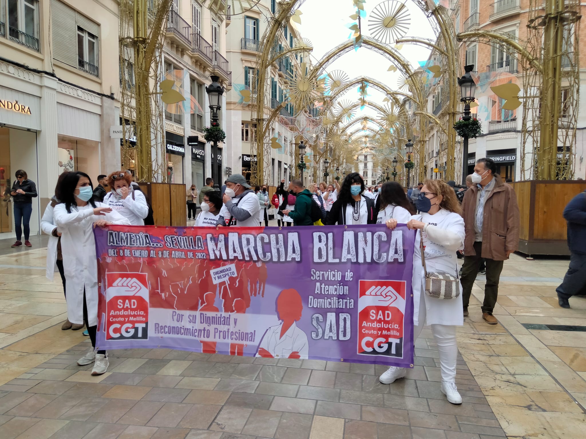 Imagen de la anterior etapa de la Marcha Blanca celebrada en Málaga el pasado sábado