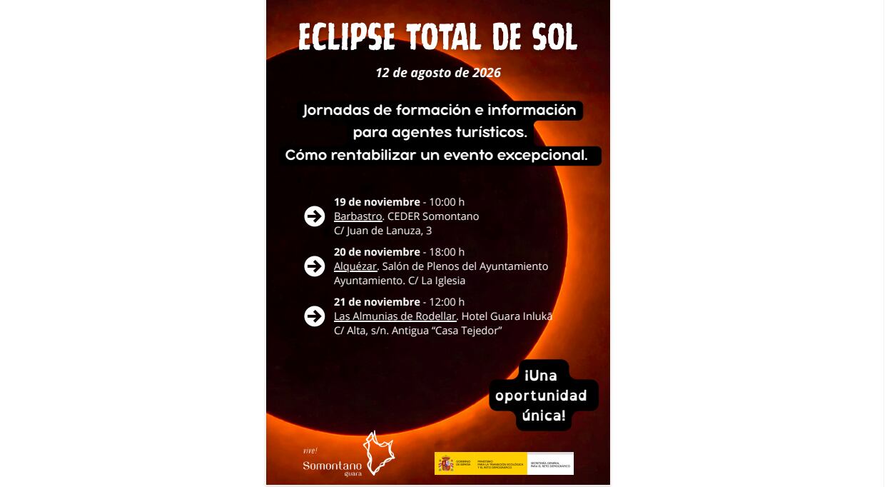 Eclipse Total de Sol. Cartel.
