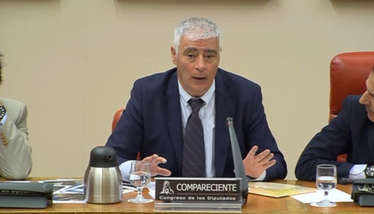 Francisco Mena en el Congreso de los Diputados.