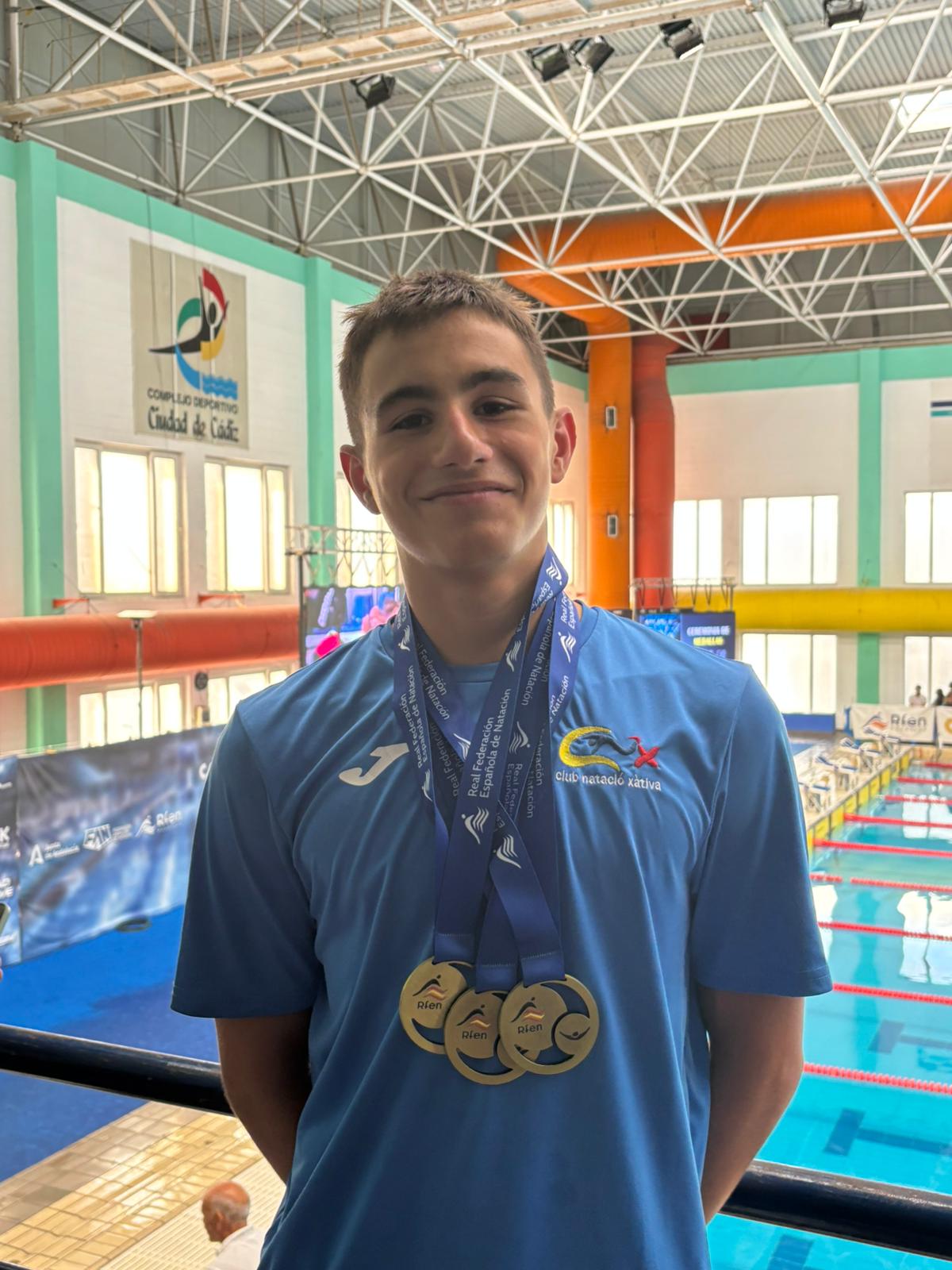Ian Chust en el Campeonato de España de Natación Alevín (Imágen: CN Xàtiva)