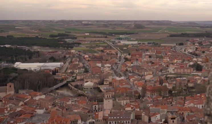 Vista panorámica de Peñafiel desde su Castillo