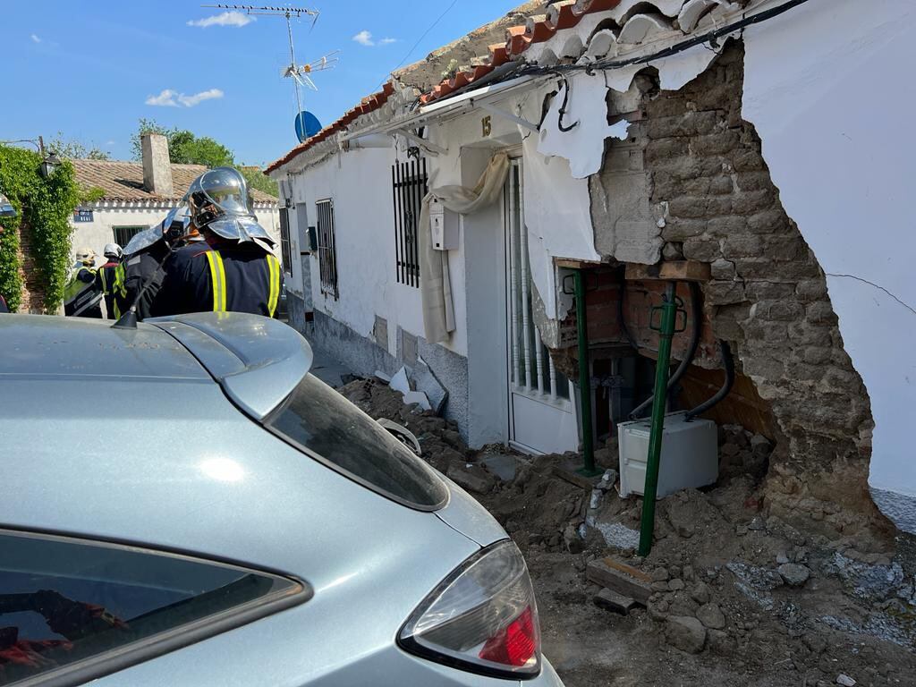 Situación en la que quedó la vivienda tras el accidente