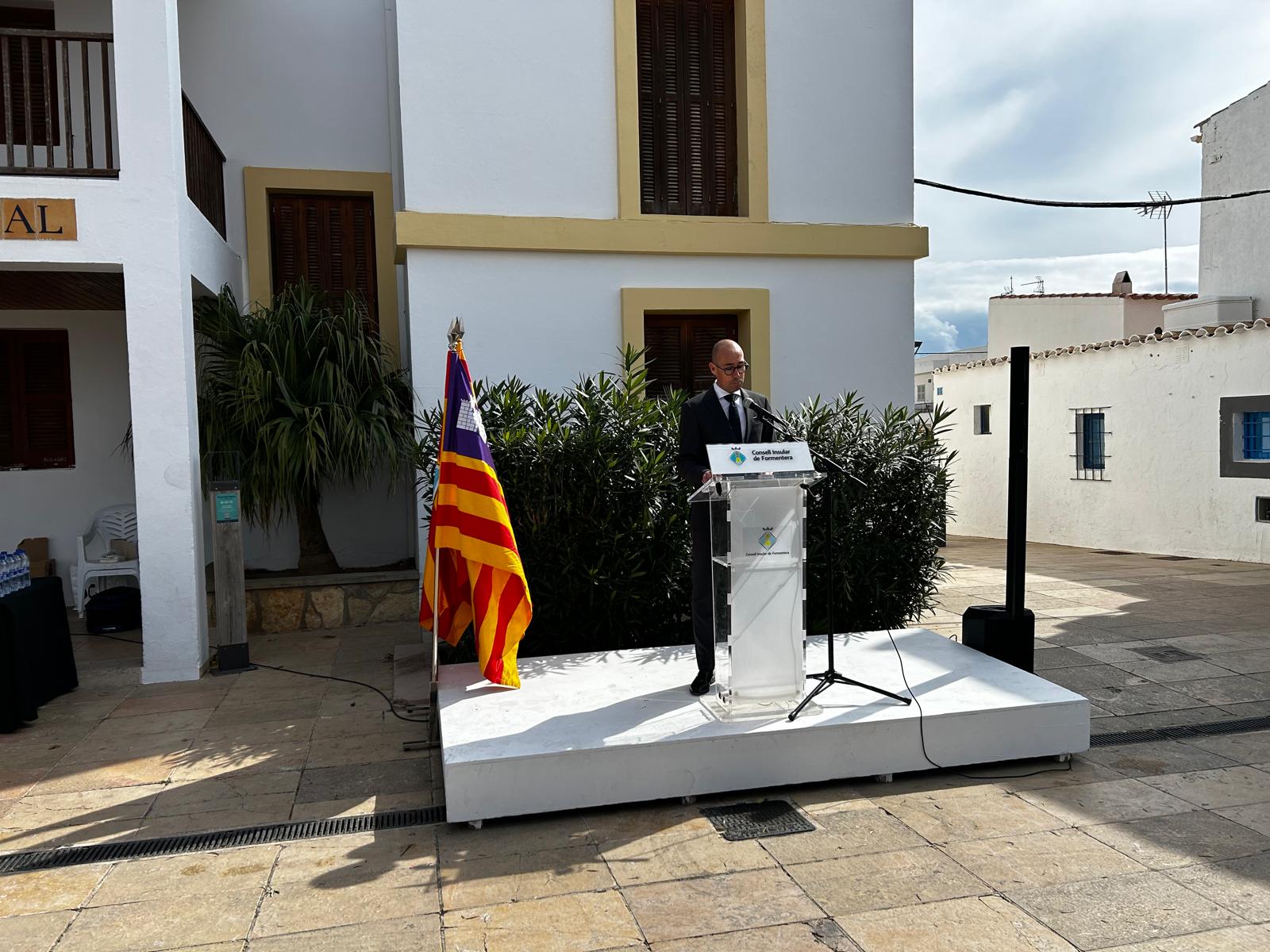 El presidente de Formentera en el acto de la Díada de Baleares