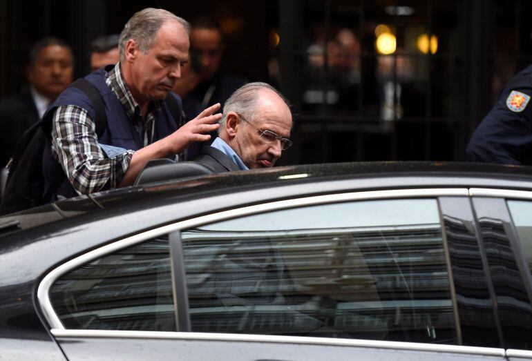 Rodrigo Rato, en el momento de su detención