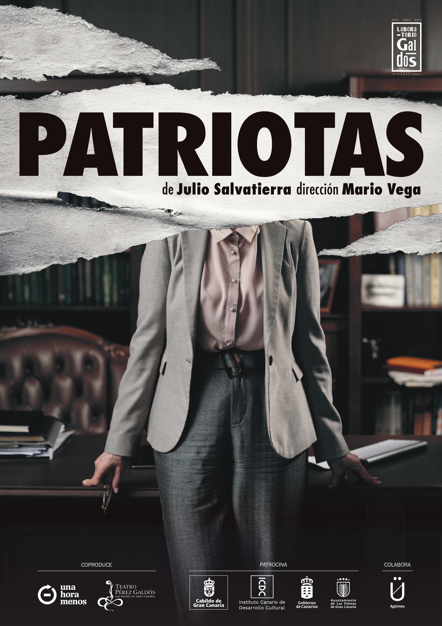 Cartel de &#039;Patriotas&#039;, de Julio Salvatierra y Mario Vegas