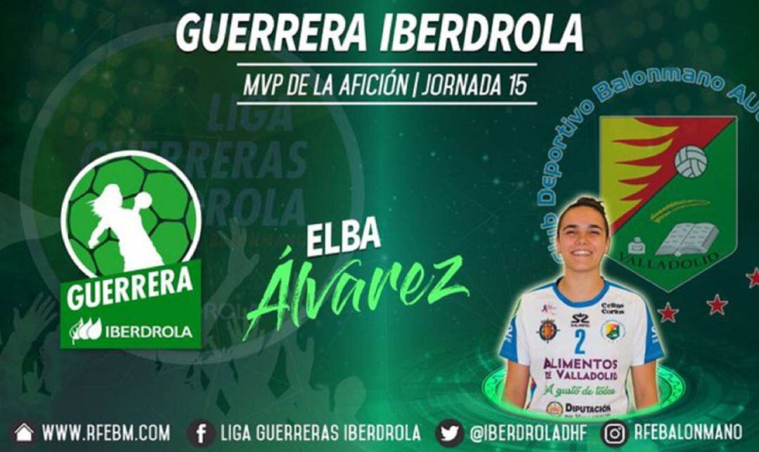 Hace menos de un mes, Elba fue la jugadora más destacada de la jornada, y era convocada con la selección junior