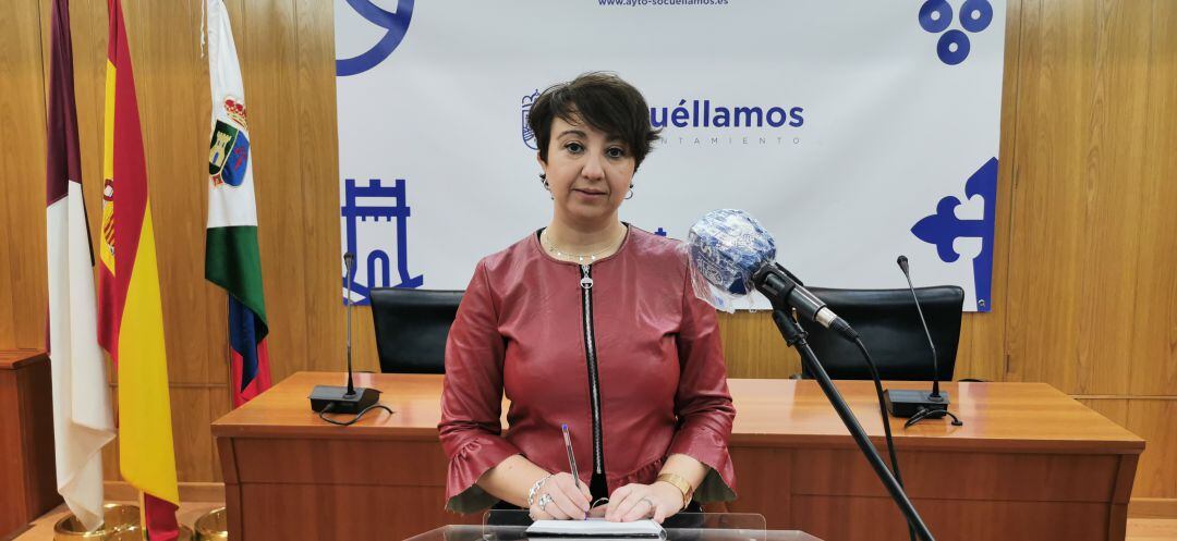 Elena García durante su comparecencia a puerta cerrada