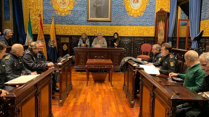 Un momento de la reunión de seguridad