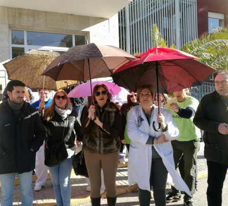 Asistentes a la manifestaci&oacute;n en defensa de una Sanidad P&uacute;blica.