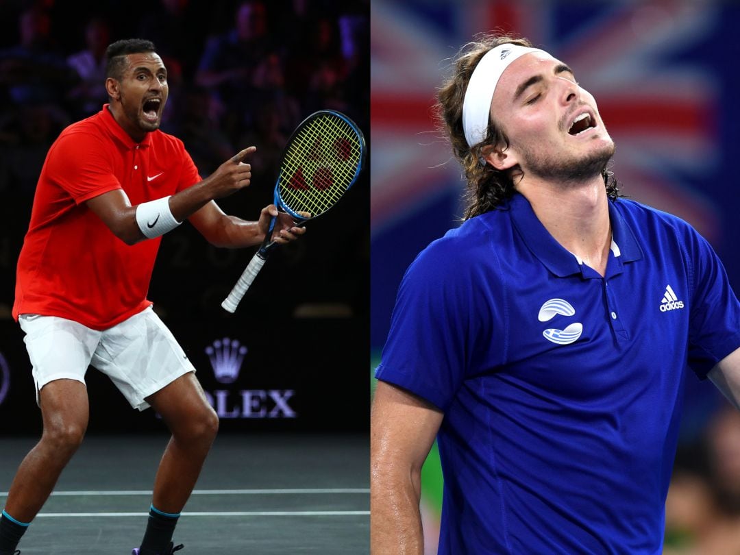 Kyrgios y Tsitsipas