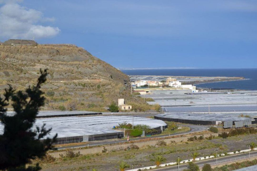 Invernaderos en la costa de Granada