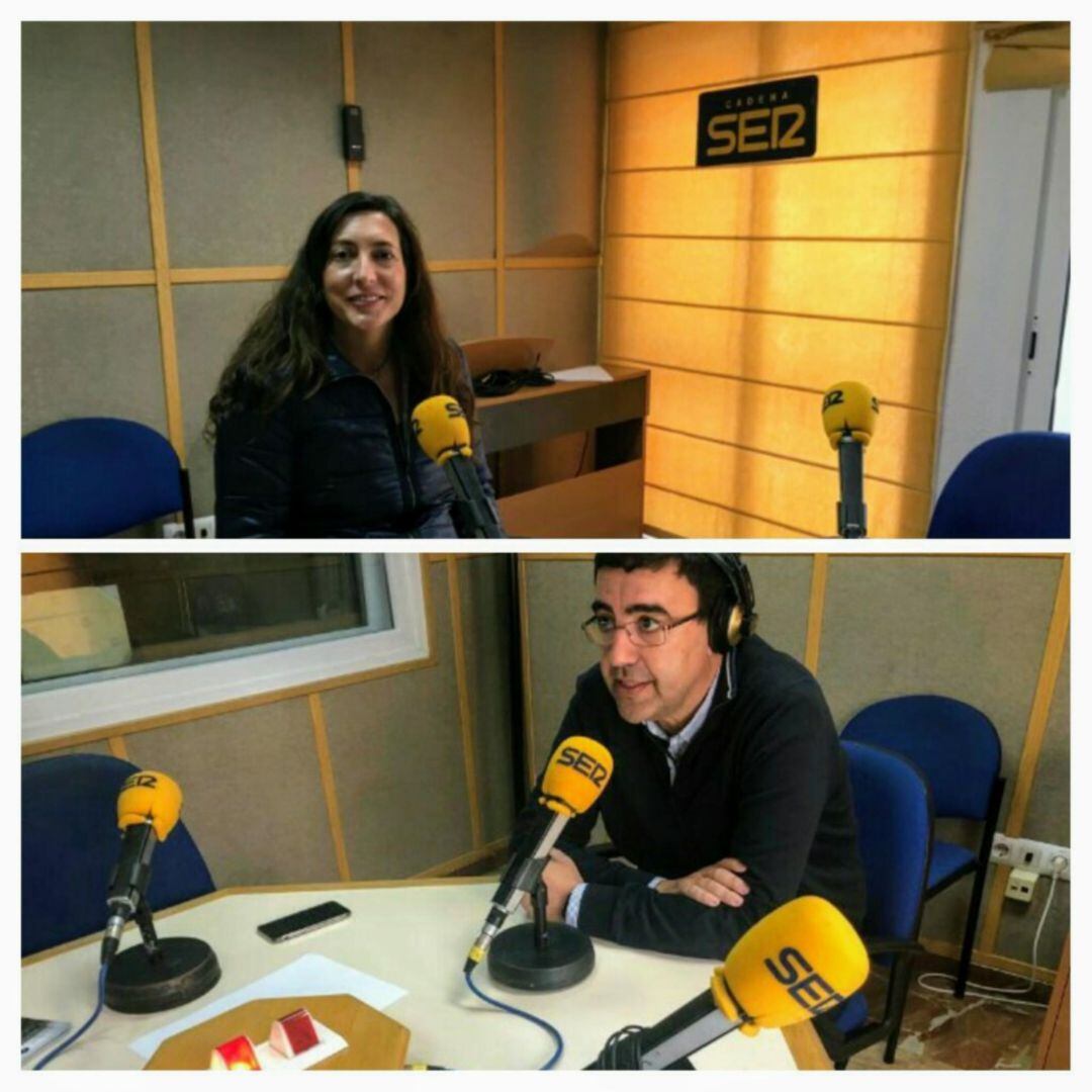 Loles López (PP) y Mario Jiménez (PSOE)