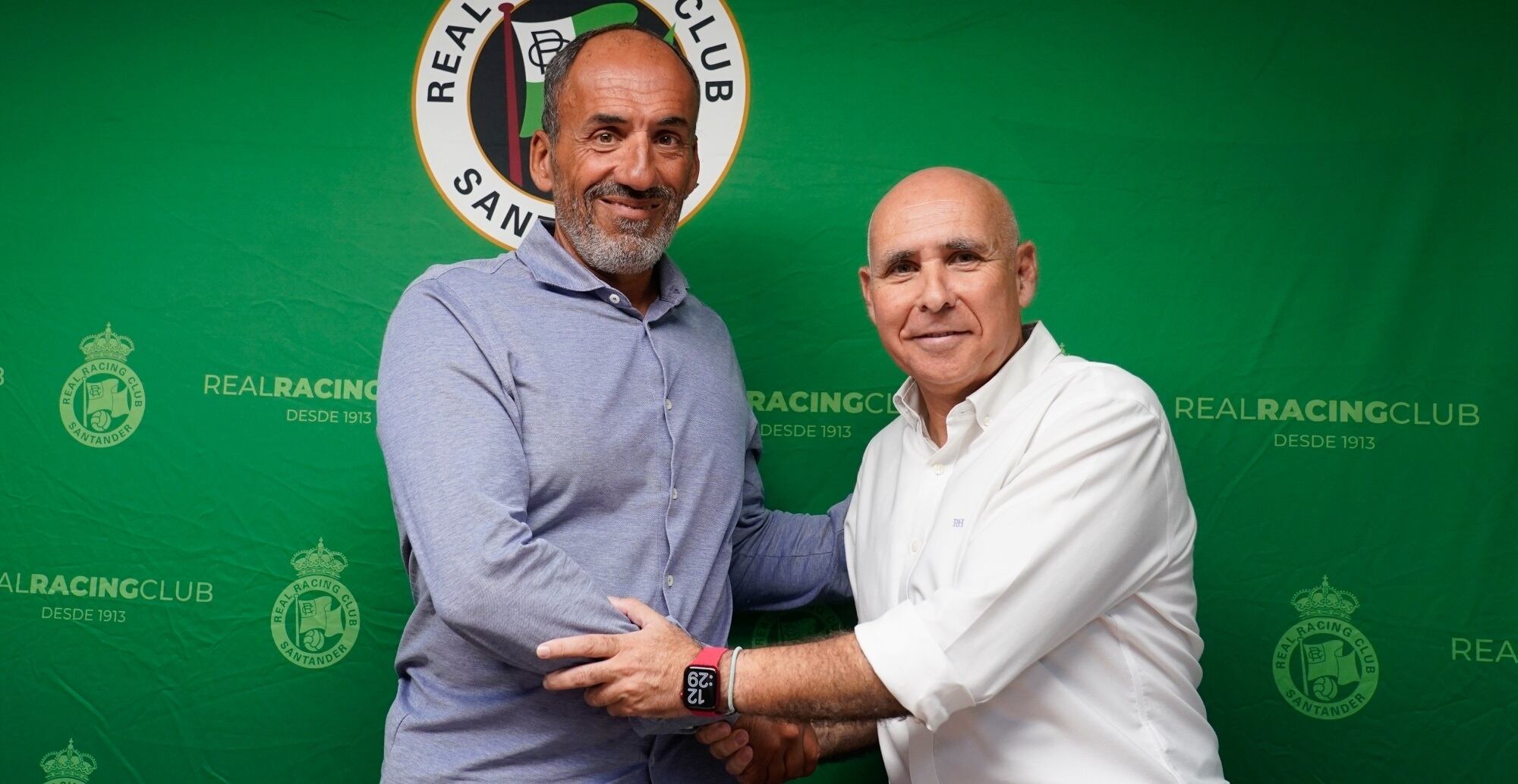 Sebastián Ceria y Manolo Higuera, el día de su presentación.