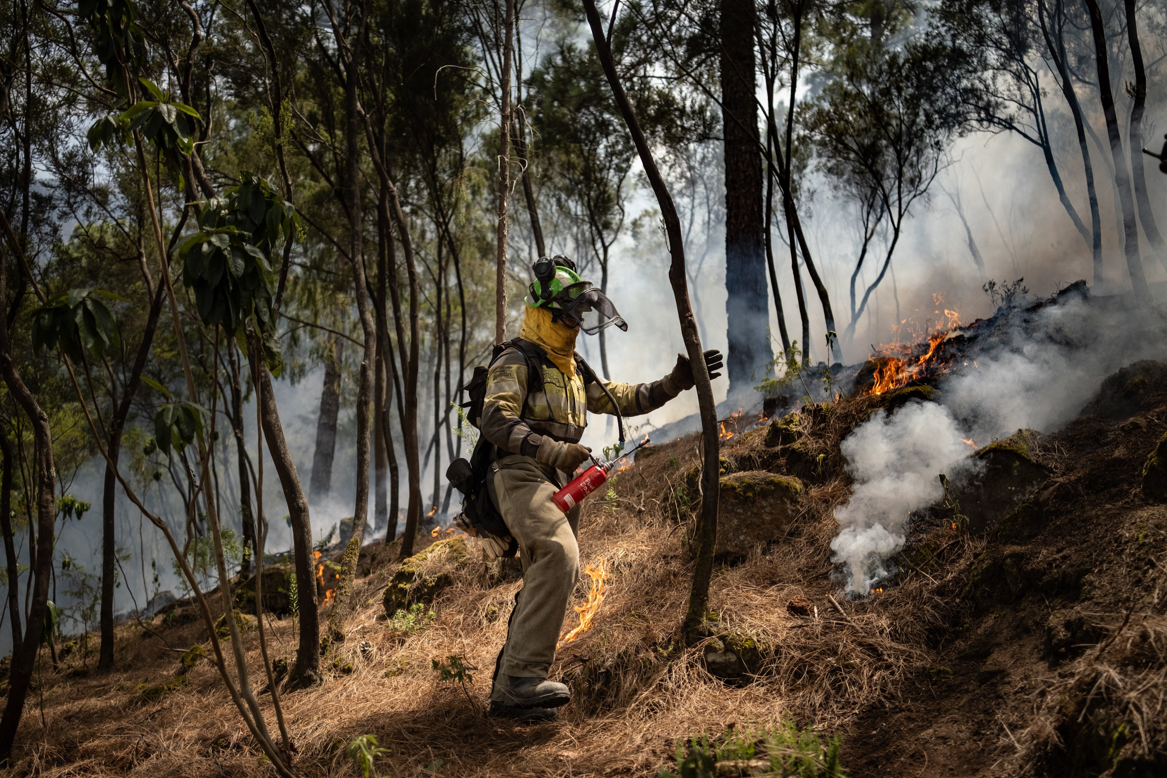 EIRIF actuando durante un incendio en Canarias