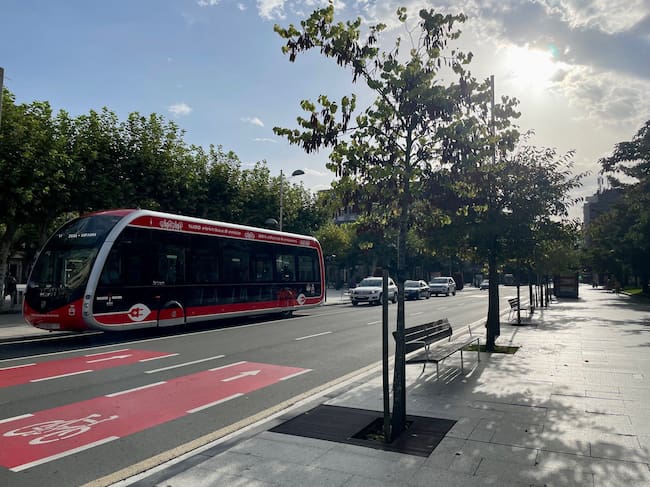 Imagen de un autobús de Irunbus.