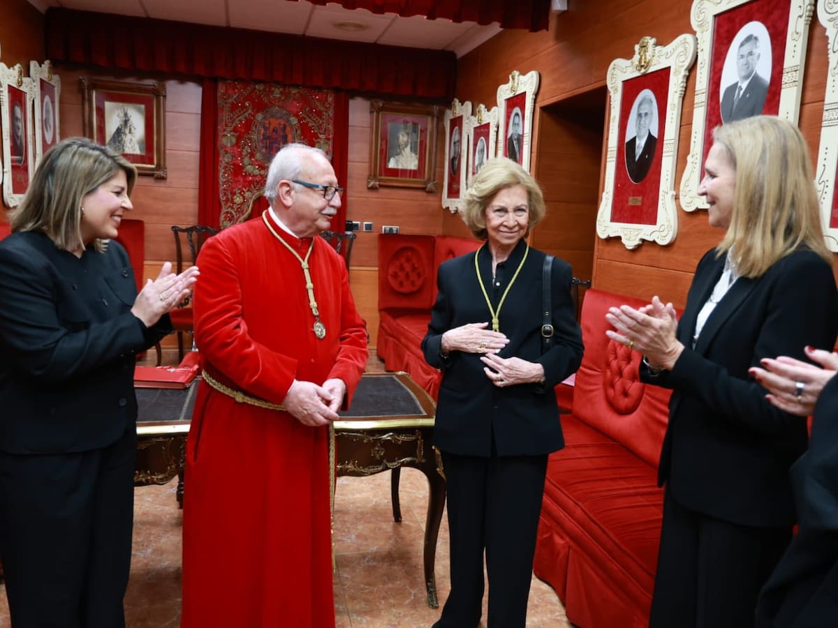 Así ha vivido la reina Sofía el Jueves Santo en Cartagena junto a las infantas