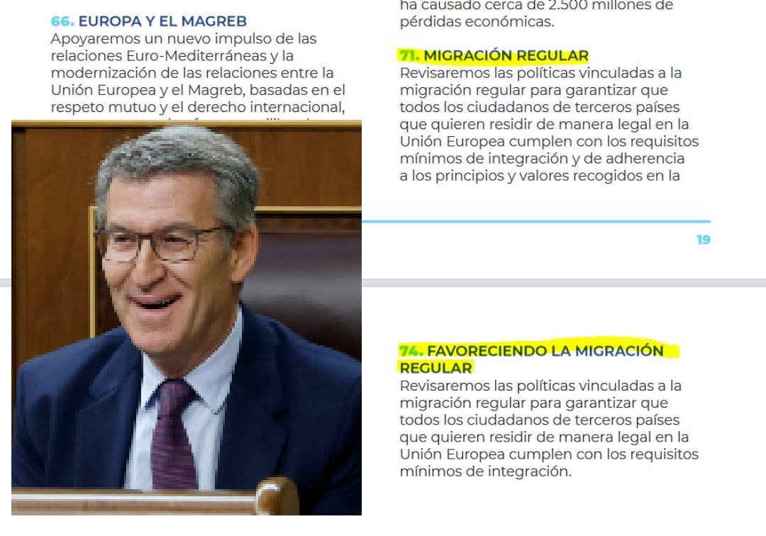 El programa del PP para las europeas incluye medidas literalmente duplicadas.