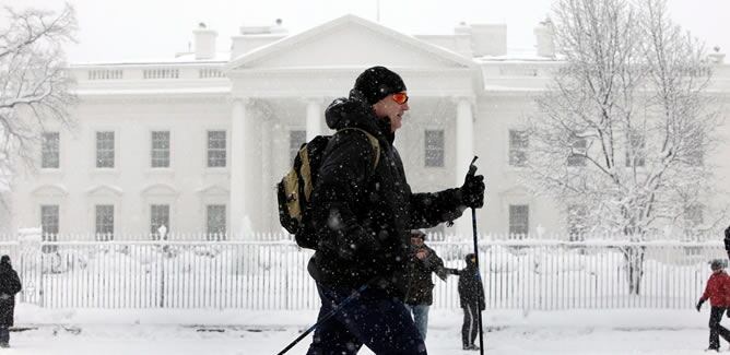 Los residentes estaban aún tratando de reponerse tras nevadas récord de entre 46 y 81 centímetros el pasado fin de semana, desde Washington hasta el sur de Nueva Jersey