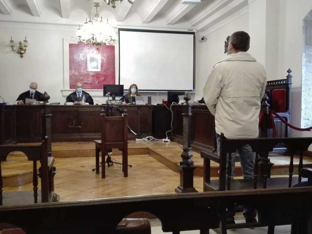 El acusado, en un momento del juicio oral