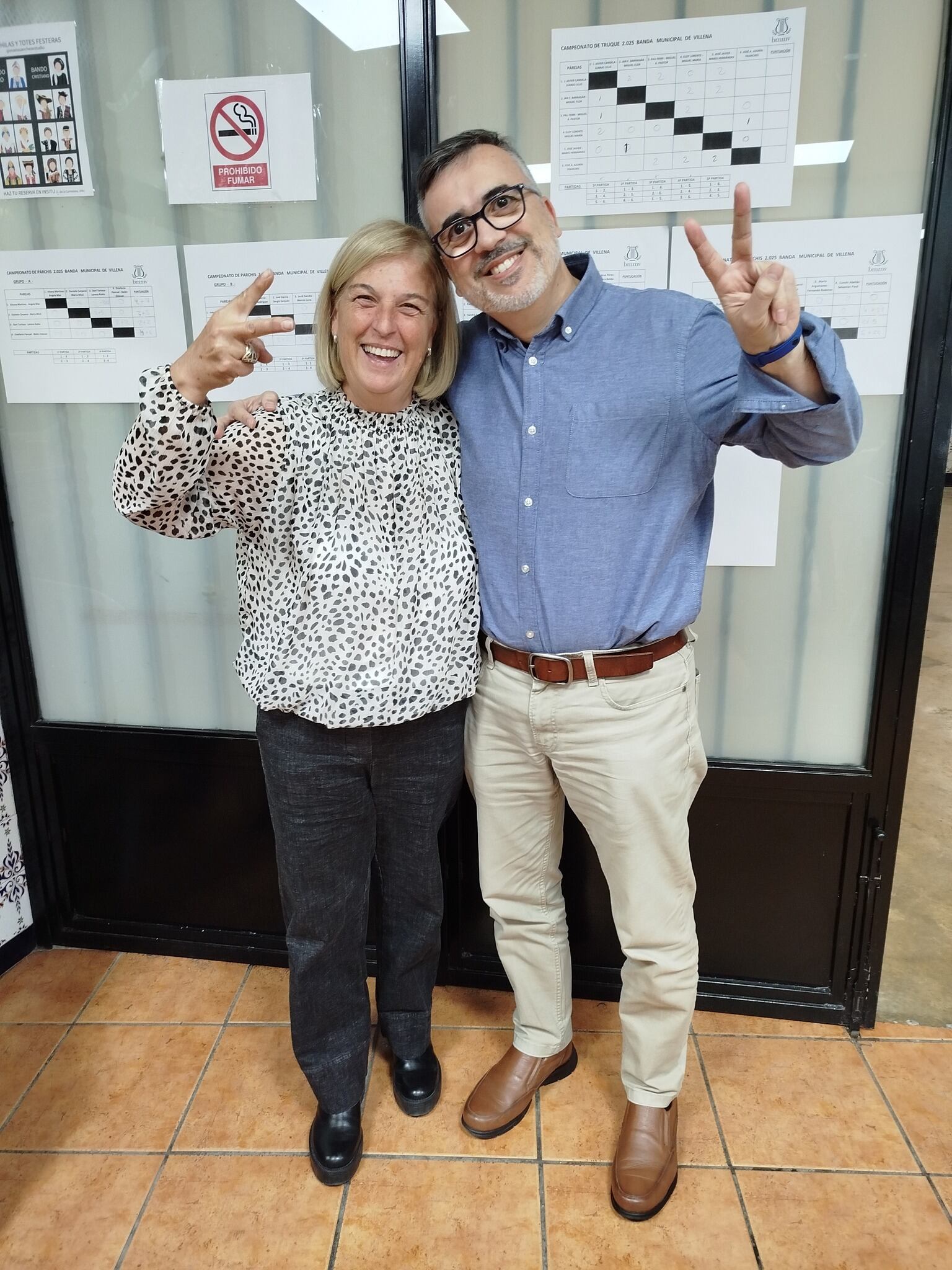 Ganadores del concurso de parchís