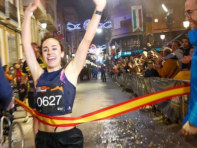 Blanca García, primera mujer en cruzar la meta