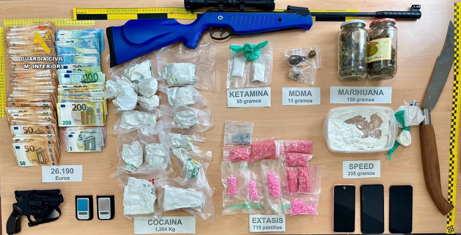 Alijo intervenido por la Guardia Civil