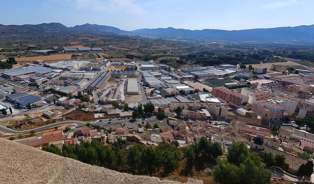 Vista del polígono industrial de Castalla