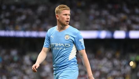 Kevin de Bruyne en el último partido con el Manchester City