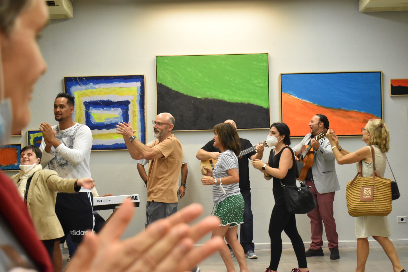La familia de Félix Moreno homenajeaba al artista con una actuación de flamenco