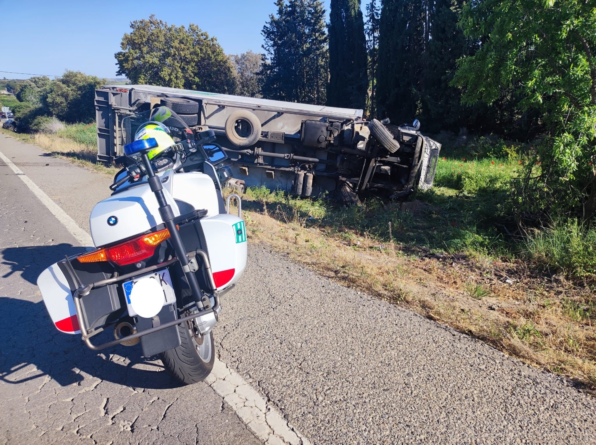 Lugar del accidente. Foto: Guardia Civil