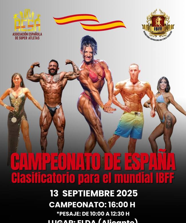 Campeonato de España de culturismo en Elda
