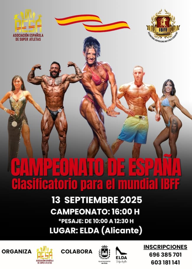 Campeonato de España de culturismo en Elda