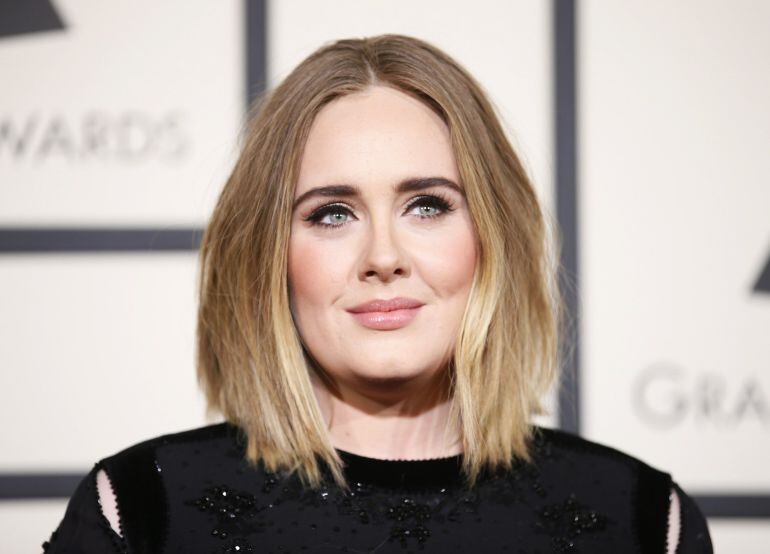 Adele, en la gala de los Grammy celebrada el 15 de febrero de 2015. 