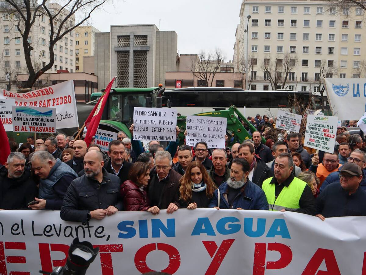 Los regantes del Trasvase Tajo-Segura protestarán en las inmediaciones de Moncloa contra los caudales ecológicos