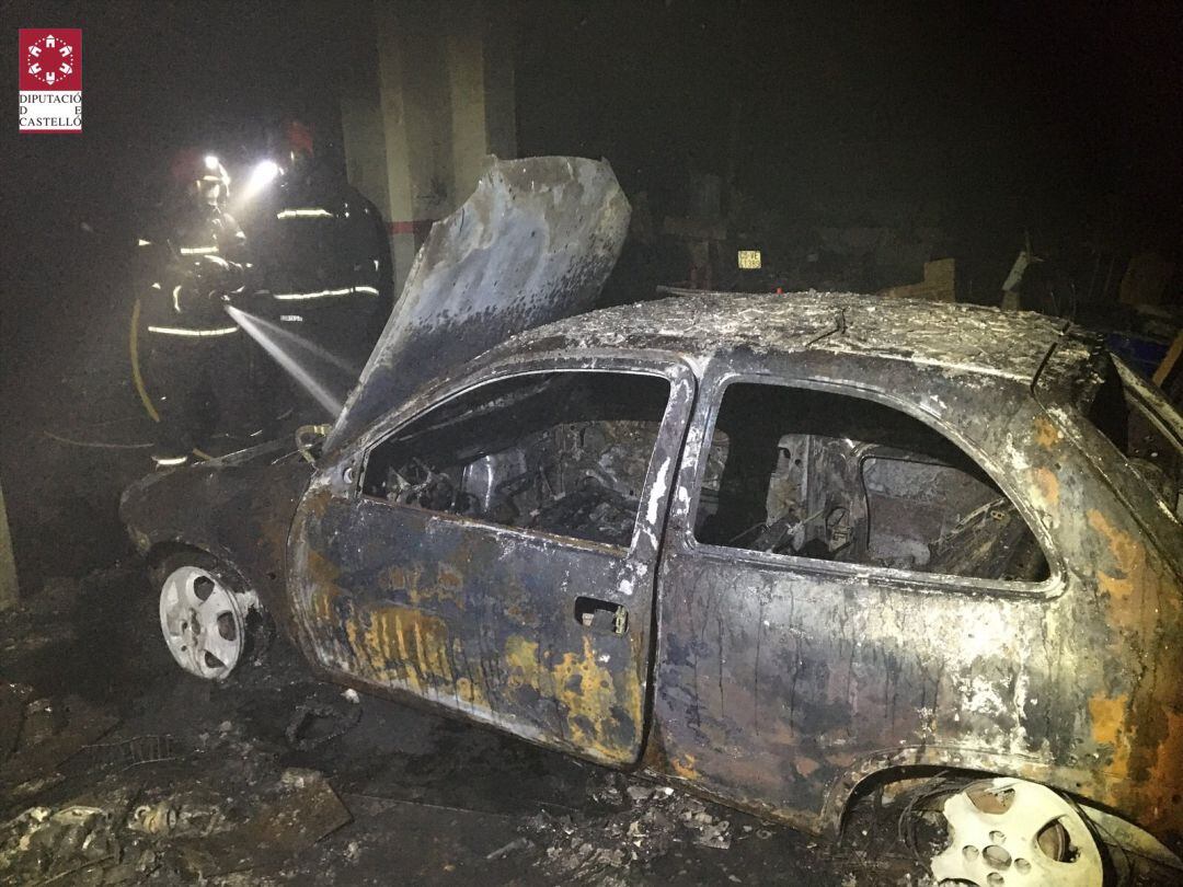 Incendio taller en Vila-real