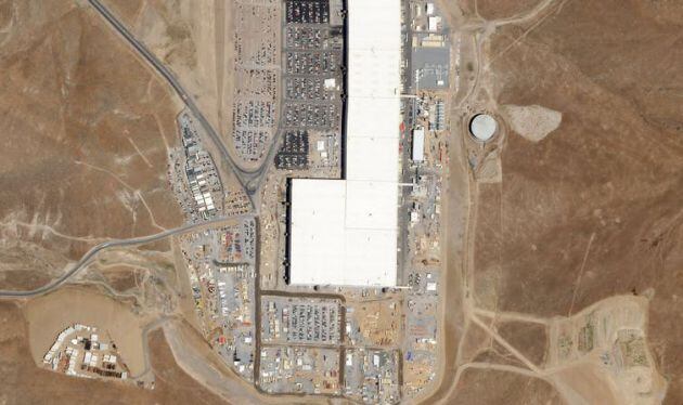 Gigafábrica de Tesla en Sparks (Nevada, EE UU) en agosto de 2017