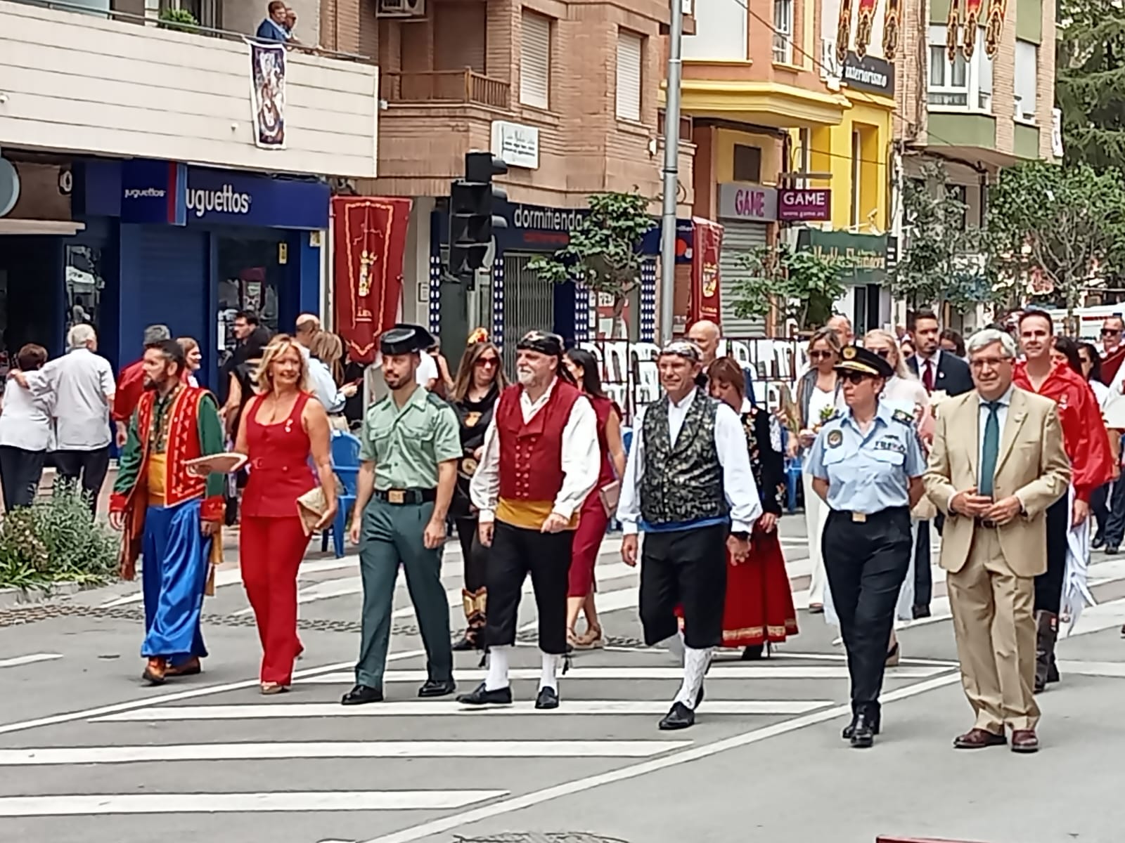 Momento de la ofrenda del pasado domingo
