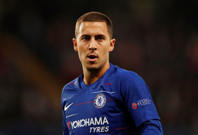 Hazard en el partido del Chelsea de la Europa League