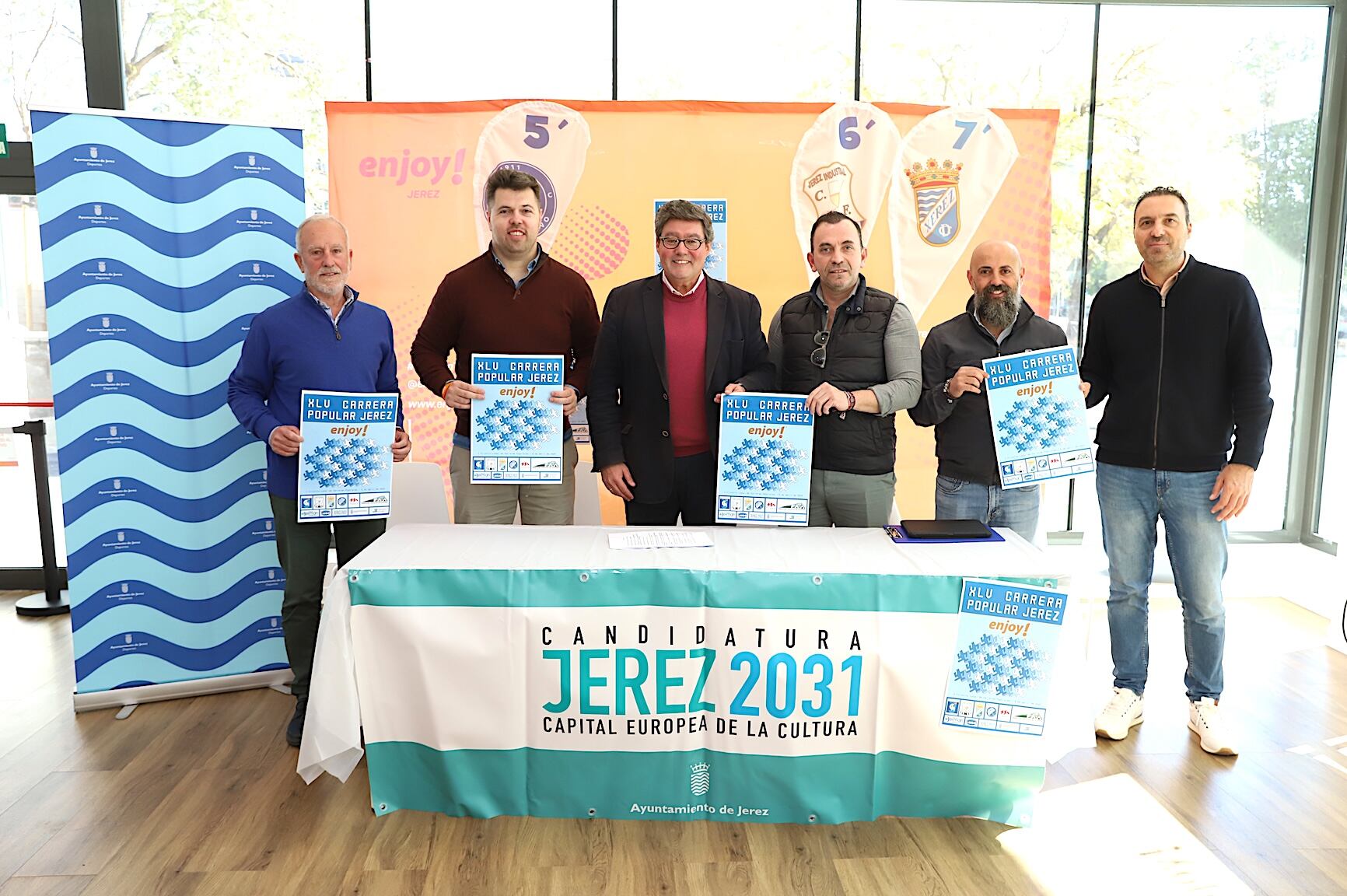 Presentada la carrera popular de Jerez en las instalaciones de Enjoy
