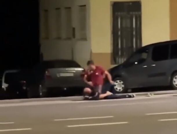 Fragmento del vídeo en el que se da la agresión