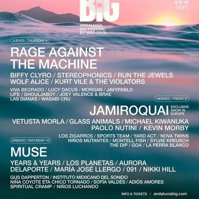 Cartel Andalucía Big Festival