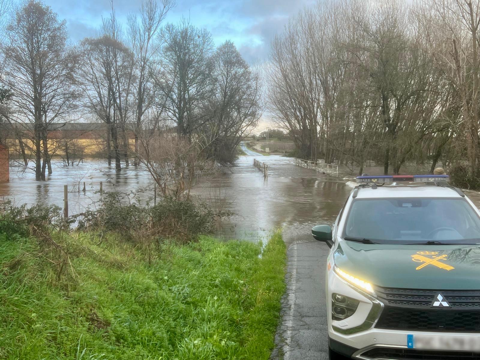 Actuaciones de la Guardia civil durante la borrasca Marta