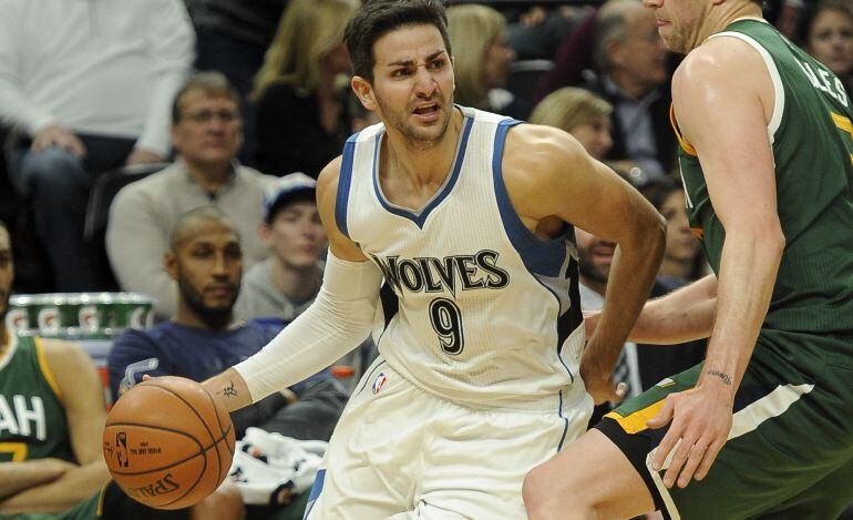 El base español de los Timberwolves Ricky Rubio.