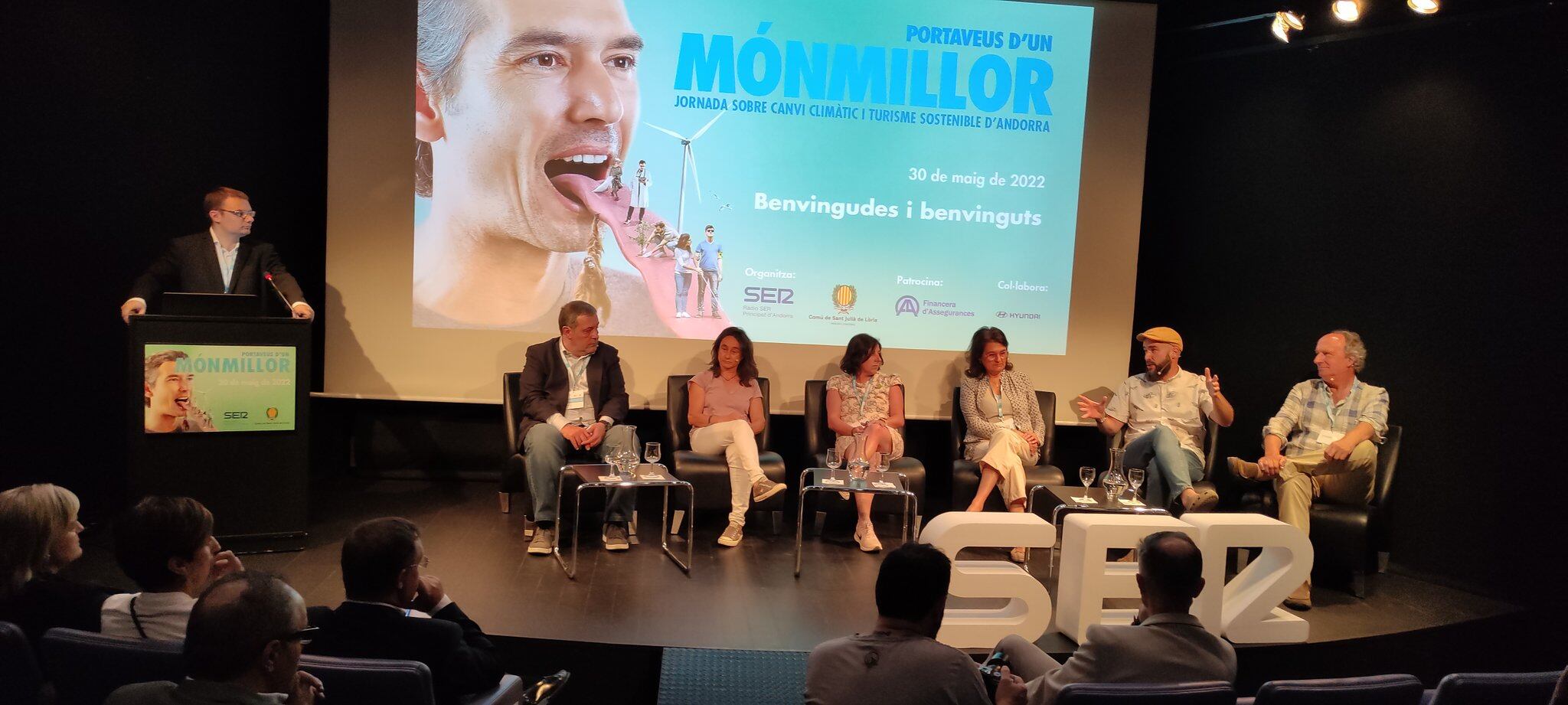 Un moment de la taula rodona sobre turisme sostenible a les jornades "Món Millor" de l'edició del 2022.