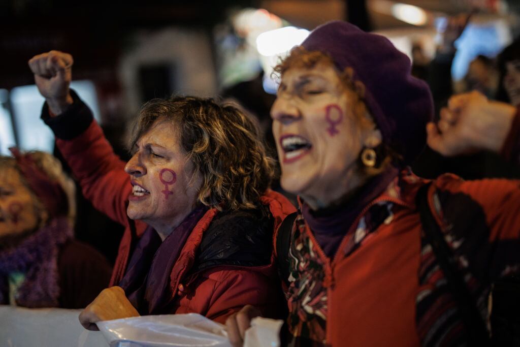 Manifestación contra la violencia de género celebrada el 25 de noviembre del año pasado en la zona de Vallecas.