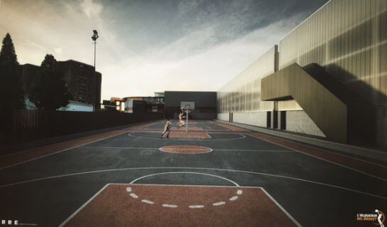 Foto de la exposición sobre L'Alqueria del Basket