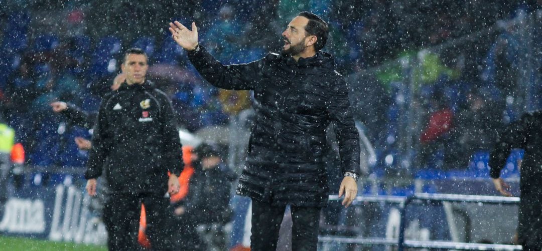 Jose Bordalás, durante el partido ante el Levante UD 
 