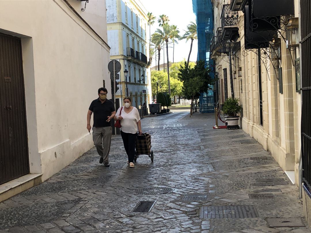 Calle Tornería en el centro de Jerez