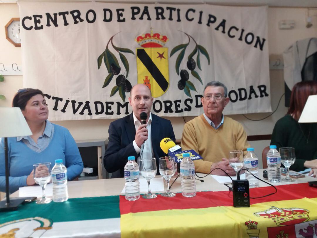 Momento de la intervención del alcalde, José Luis HIdalgo